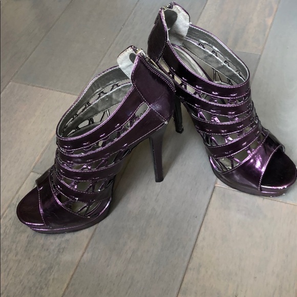 Colin Stuart Shoes - Colin Stuart purple caged platforms. Size 7.5